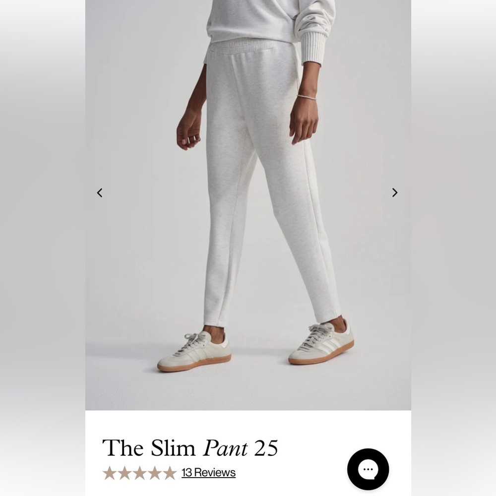 Varley the slim pant 25 in Ivory Marl medium